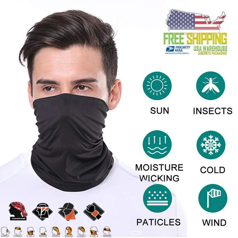 Cooling Neck Gaiter Face Scarf Sun Shield Balaclava Bandana Headband USA