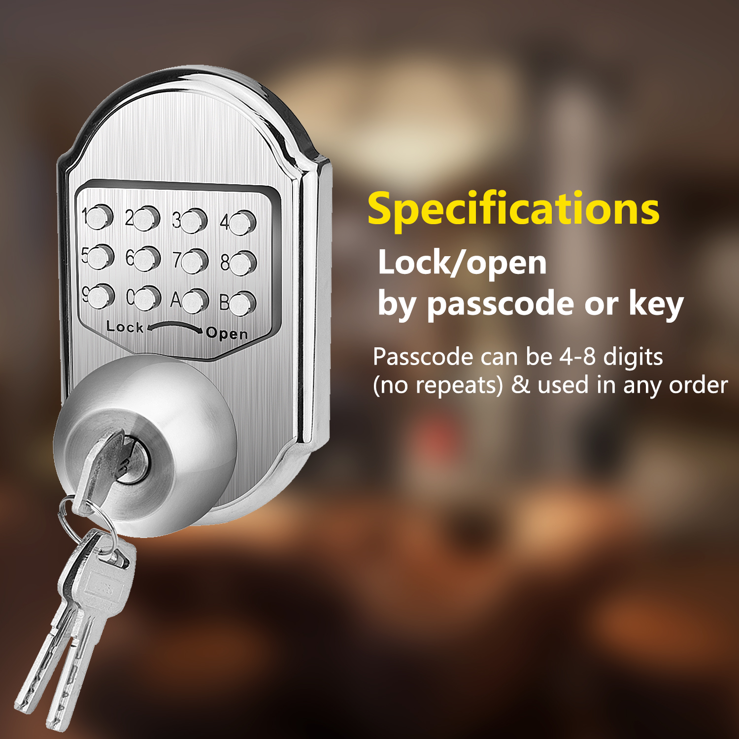 door lock with keypad and app