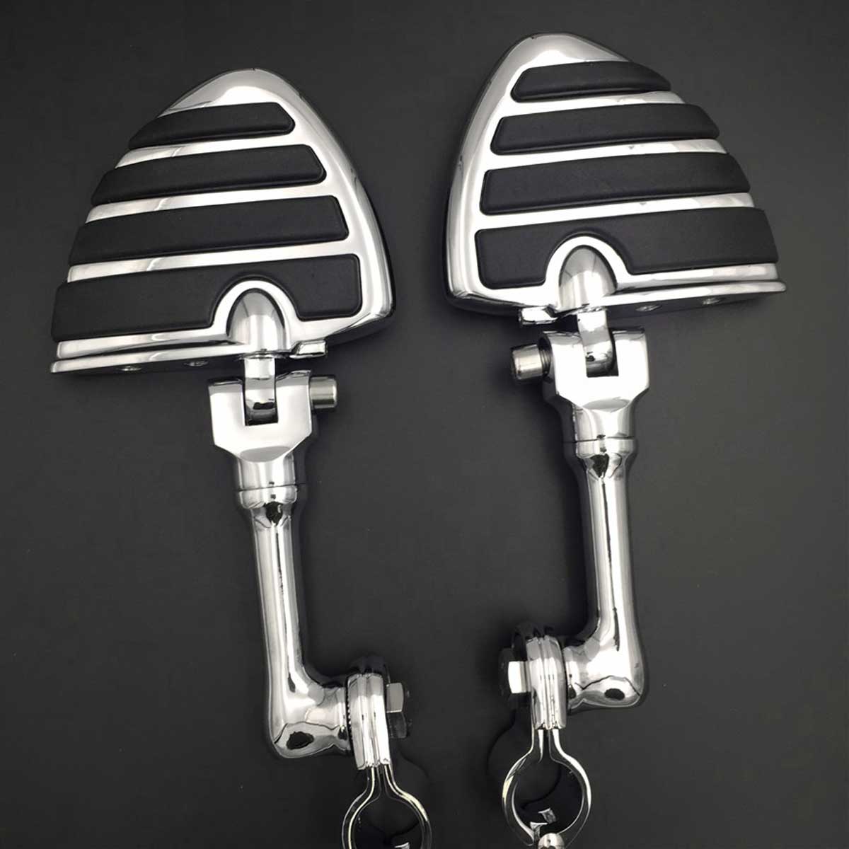 1.25" Adjustable Highway Peg Mounting Kit Wing Foot pegs For Honda