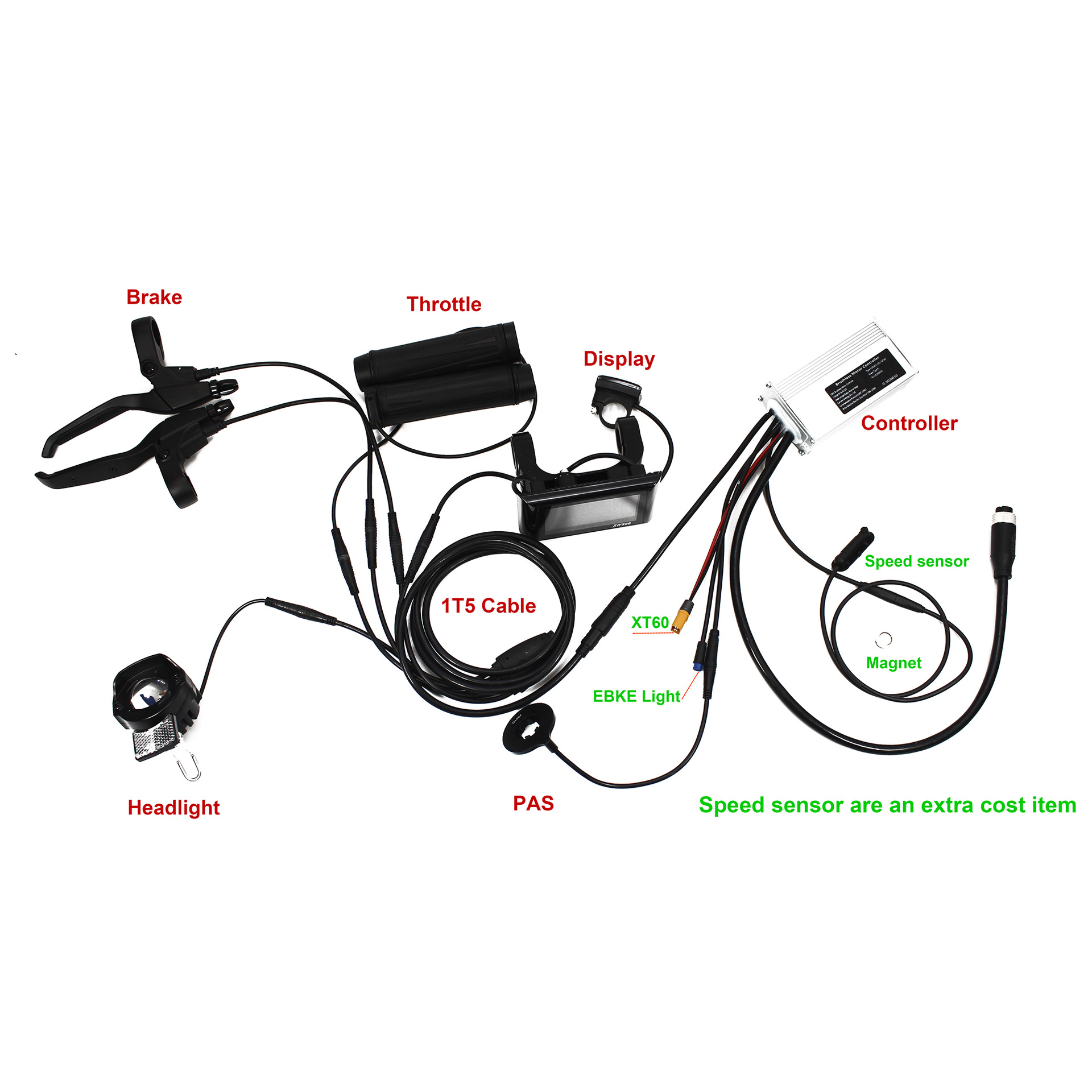 Electric Bike Controller Kits 28A 36V 48V 52V 1000W For BAFANG