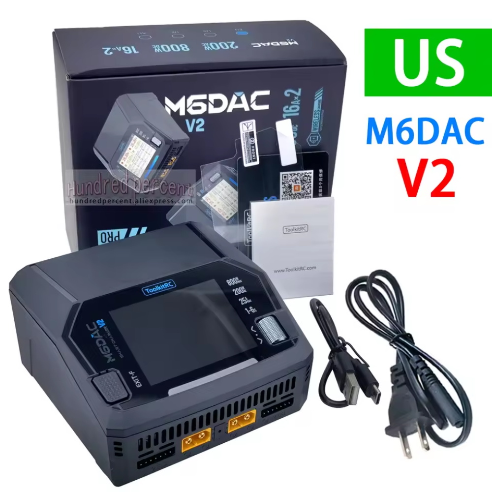 ToolkitRC M6DAC Pro V2 Dual Channel Smart Lipo Battery Charger