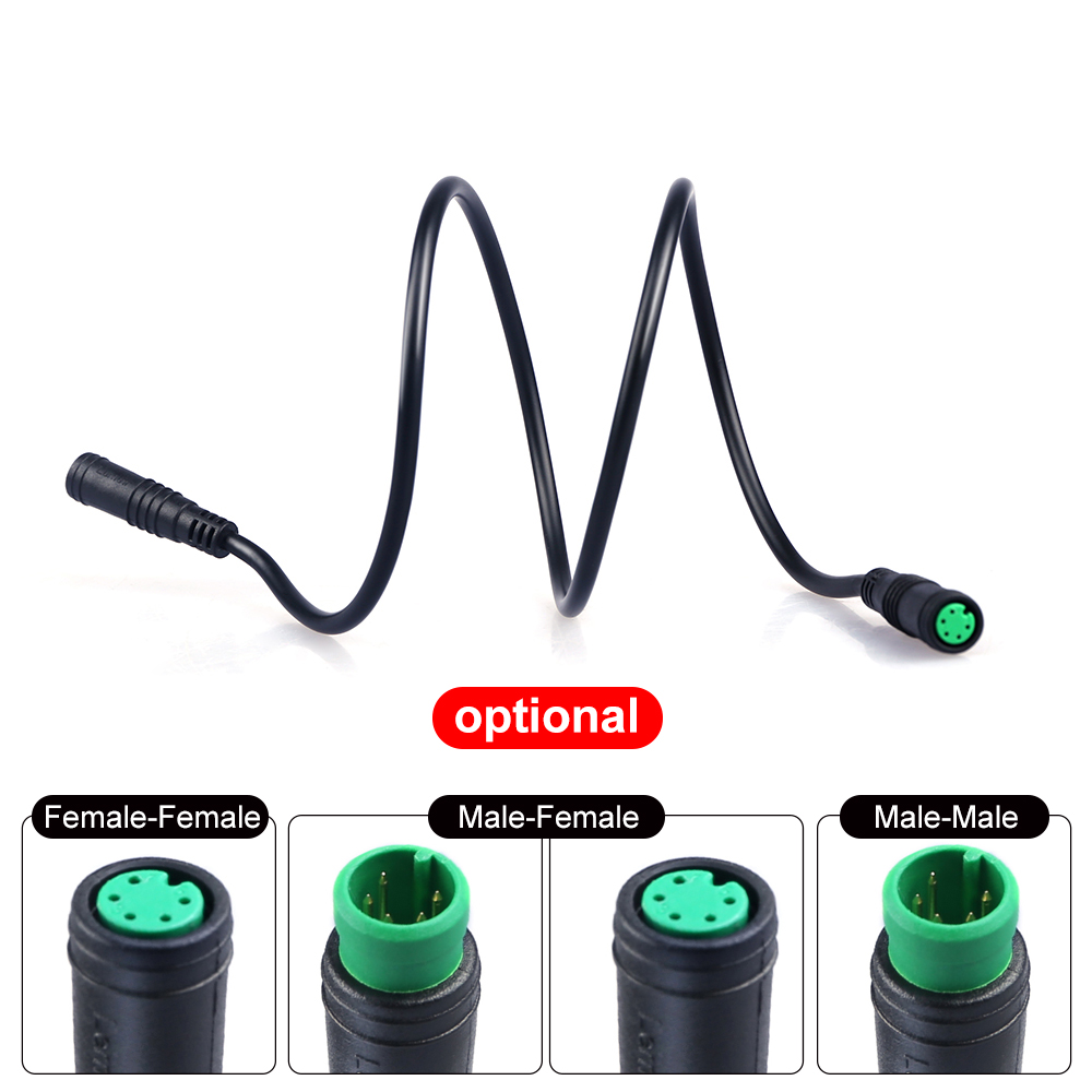 5Pin Display Speedometer Extention Cable M-M F-F for BAFANG Mid Motor Hub Motor