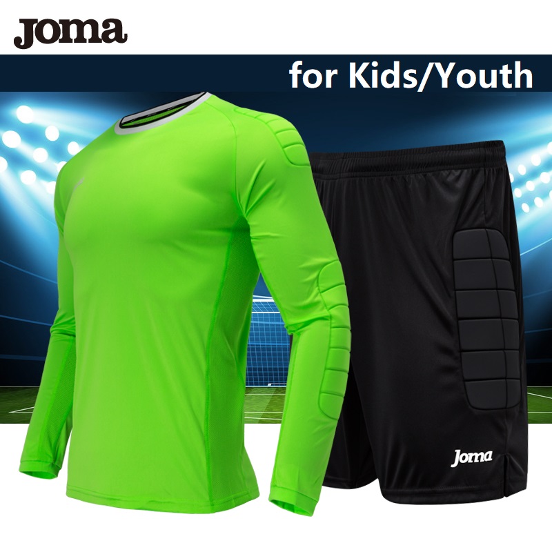 youth soccer goalie jersey with pads