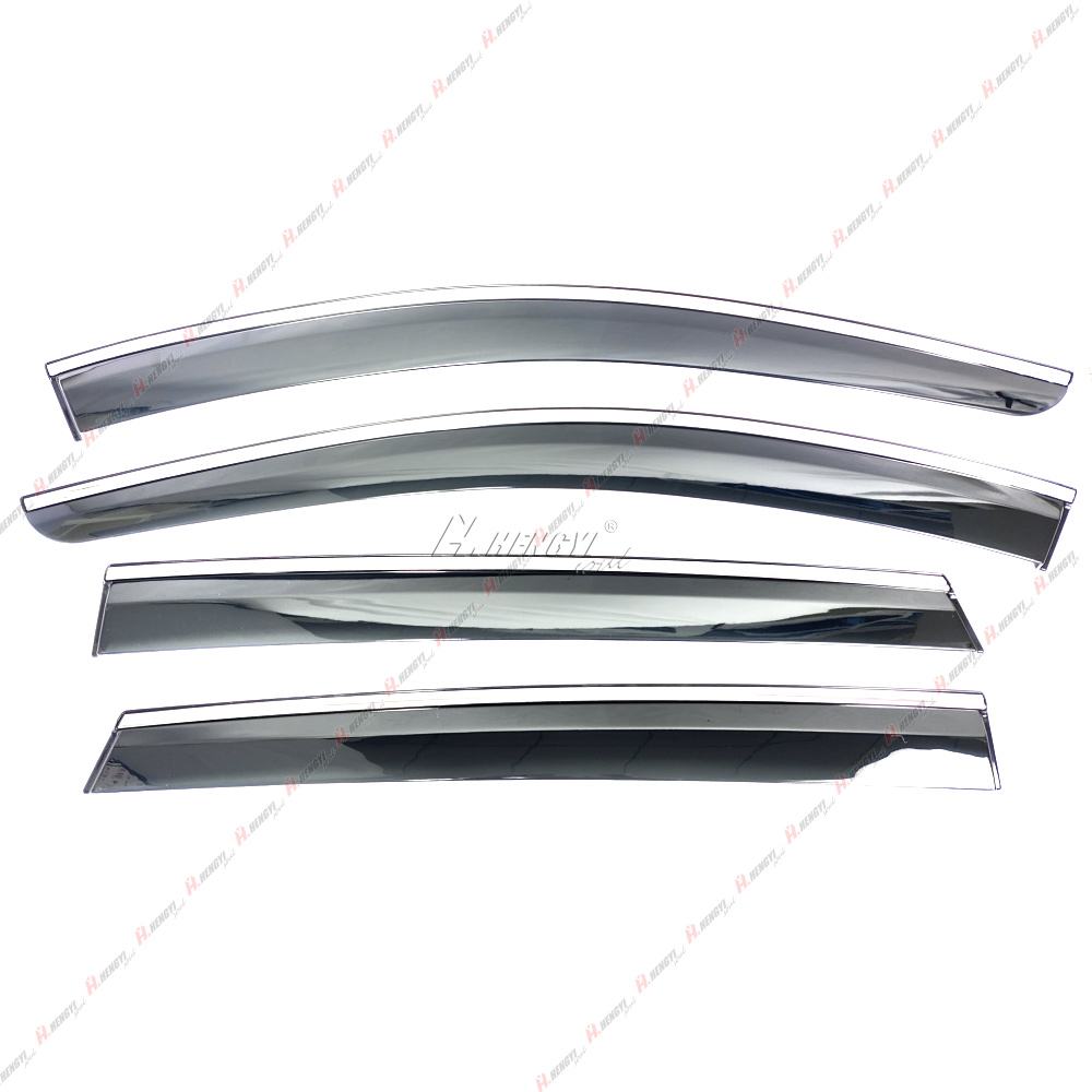ZH Gloss Black Acrylic Window Visors / Rain Guards – Fits Subaru Crosstrek 2018-2023