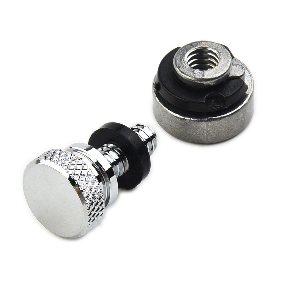 thumbnail image 2 of Rear Seat Bolt Cover & Fender Mount Nut Kit For Harley Touring Street Glide | Black Aluminum 2 of 8