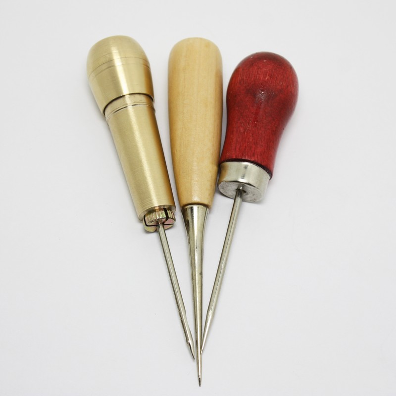 Needle Awl Leather Craft Kit Sewing Shoe Repair Tool & Hole Puncher