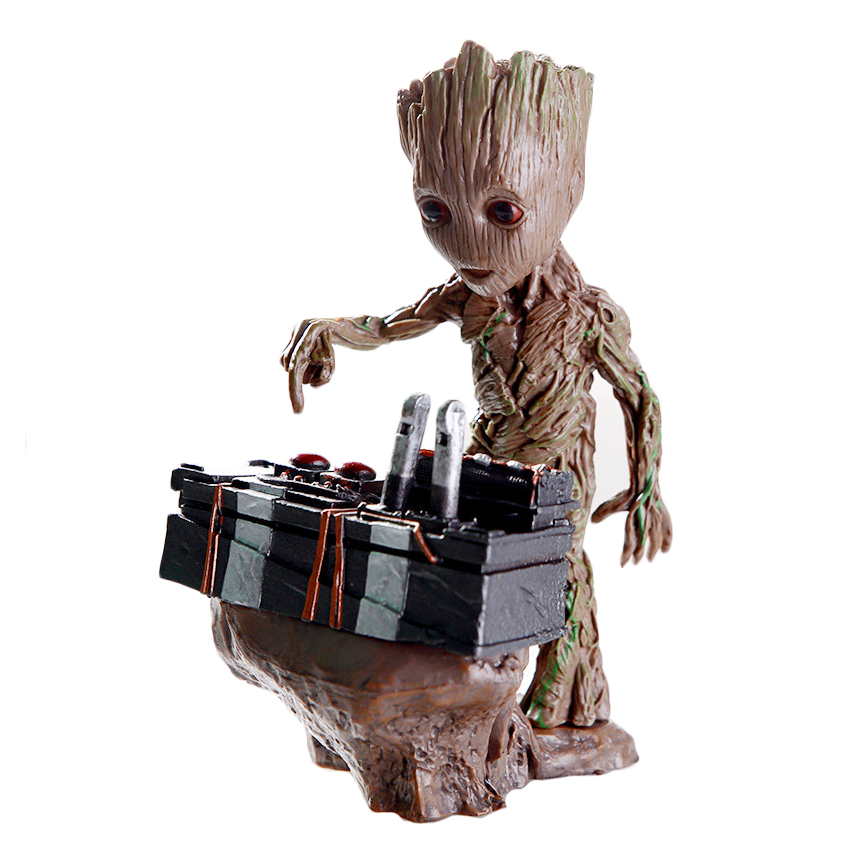Baby Groot Vol.2 Guardians of the Galaxy Push Bomb Button Action