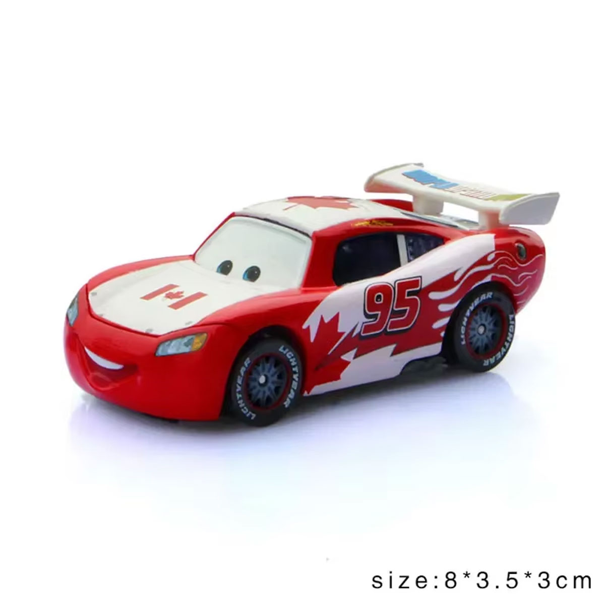 Disney Pixar Car Canada NO.95 Lightning McQueen 1:55 Diecast Model