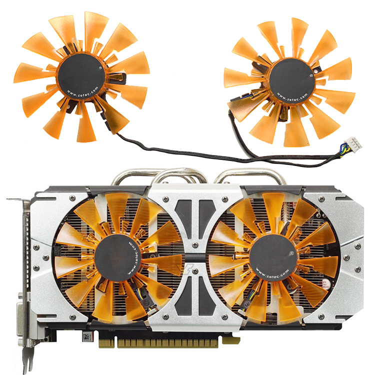GA91S2H Graphics Card Cooler Fan For ZOTAC GTX970 750ti 750