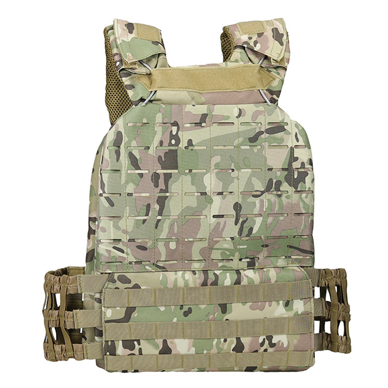 Tactical MOLLE CrossFit Vest Plate Carrier Quick Release Adjustable ...