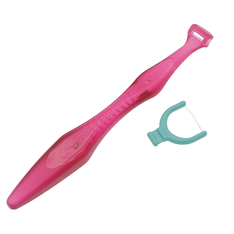 1 Set Dental Floss Handle Holder Disposable Heads Oral Tooth Care