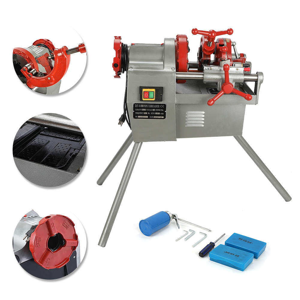 Electric Pipe Threader Machine 1/2"2" NPT Threading Cutter 750W eBay