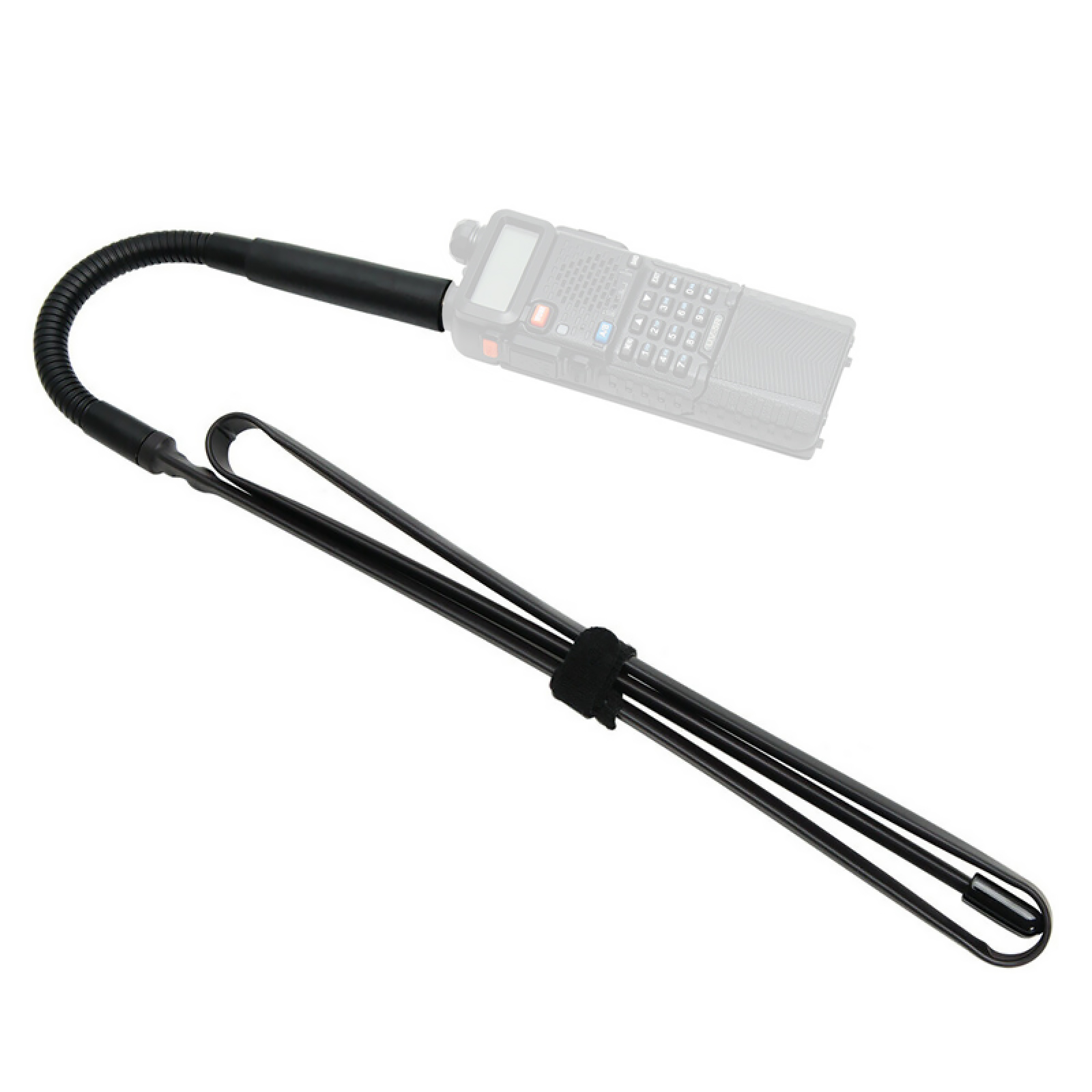 48.8'' Dual Band VHF/UHF Gooseneck SMA-Male CS Antenna For Kenwood