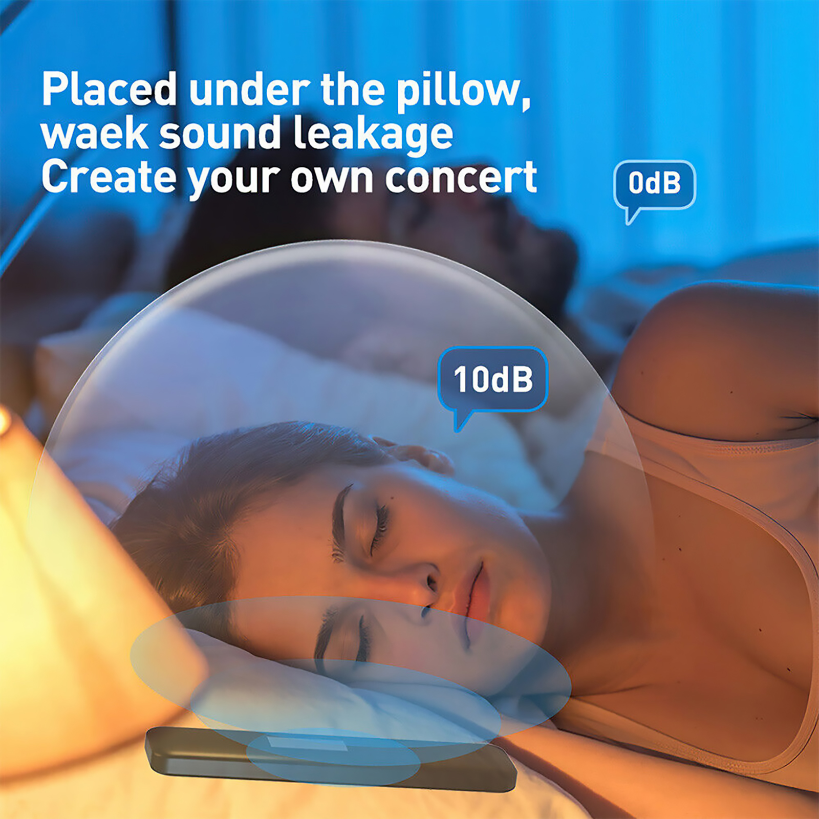 Sleep Bluetooth Wireless 5.3 Rechargeable Innoviative Bone Conduction Speaker