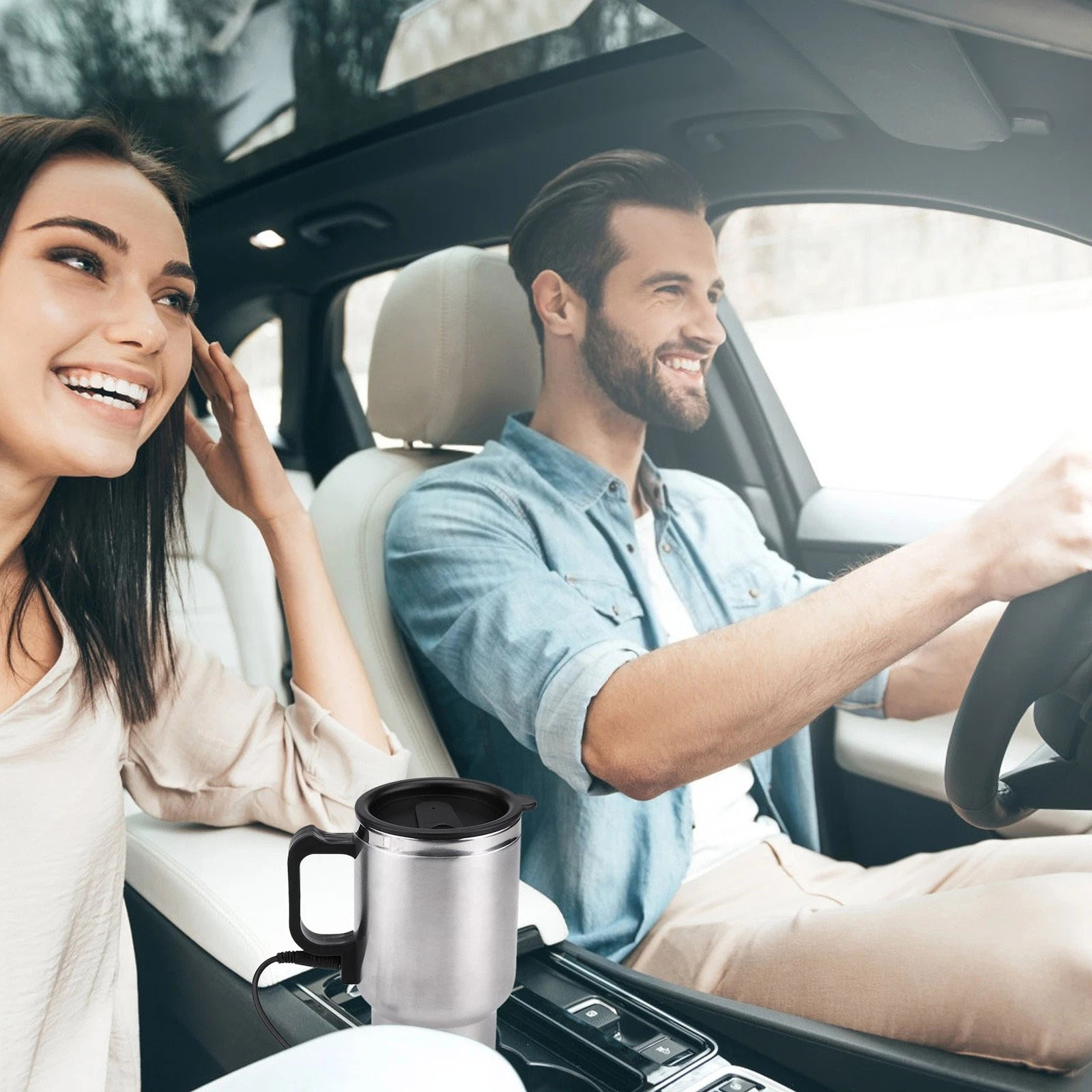 15 oz double insulated coffee mugs Stainless Steel Double Wall Mug: For Coffee, Tea main image 1