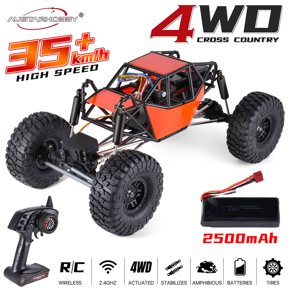 AX-8504 4WD 2.4G 1/10 Crawler Climbing Frame Rock Buggy Roller