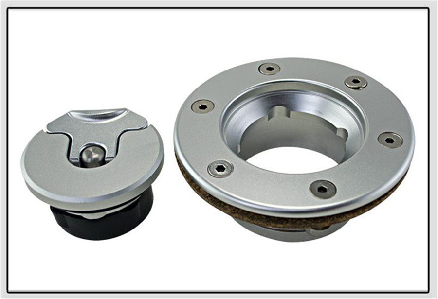 Universal Billet Aluminum Aircraft Style Fuel Cell Gas Cap With 6 Hole