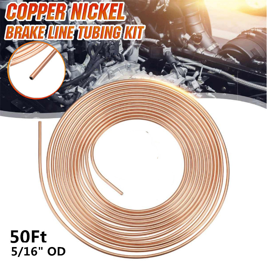 US Stock Car 50ft 5/16" Steel Zinc Copper Nickel Brake