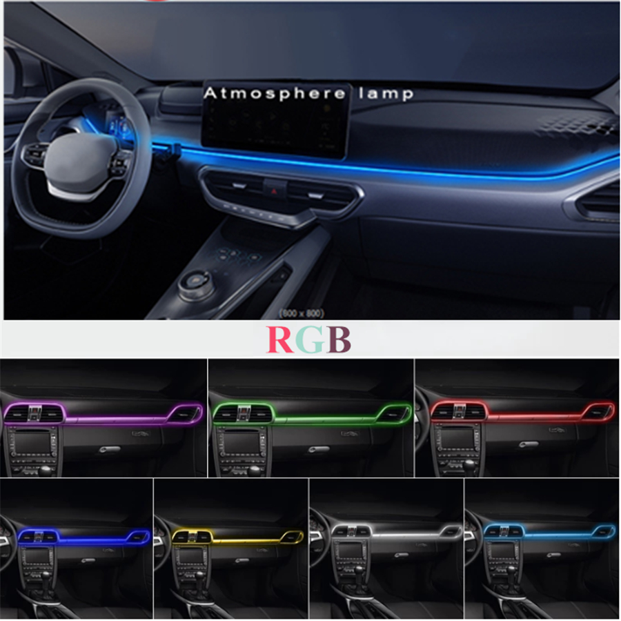 RGB 18N1 LED Interni Auto Fibra Ottica Neon Filo Striscia Luce Atmosphere  awe EUR 86,99 - PicClick IT
