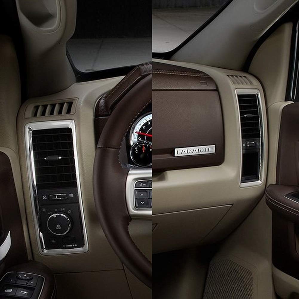 JSTOTRIM chrome rear double door linear kick plate trim for 2018 Dodge RAM 1500