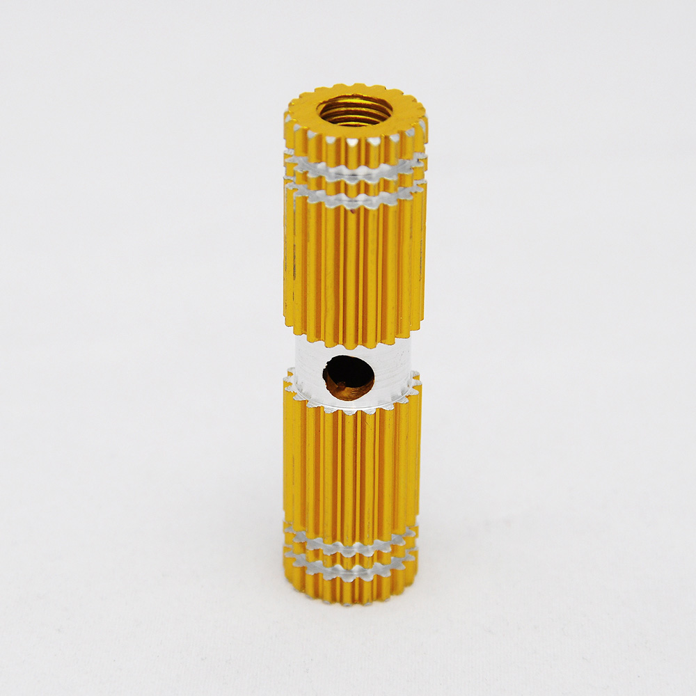 2 PCS Gold Alloy Foot Pegs for Fixed Gear Bike Bicycle Axle