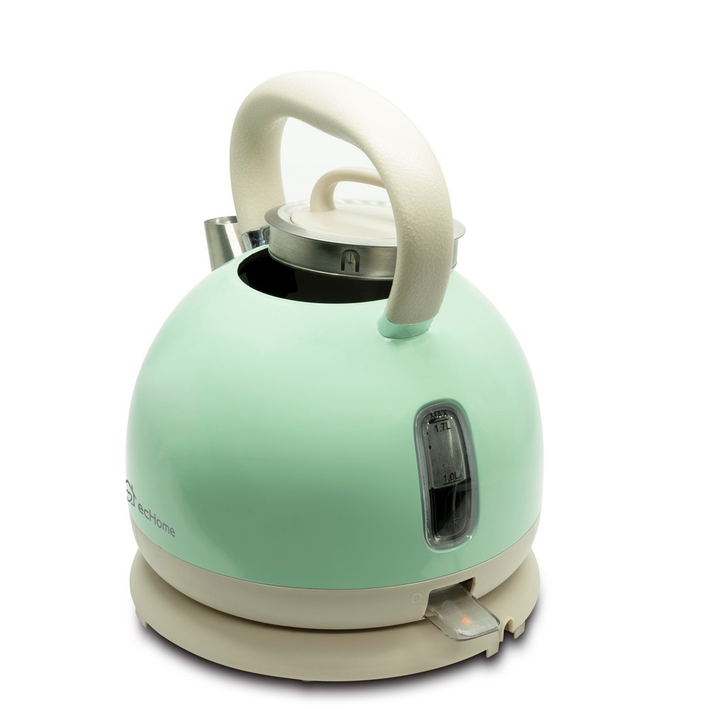 ecHome Electric Water Kettle 1.7L 2200W Steel Cordless Cute English Tea