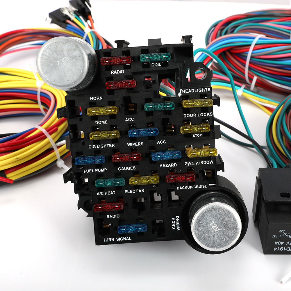 21 Circuit Wiring Harness Car Hot Rod Street Rod Rat Rod Chevy Ford