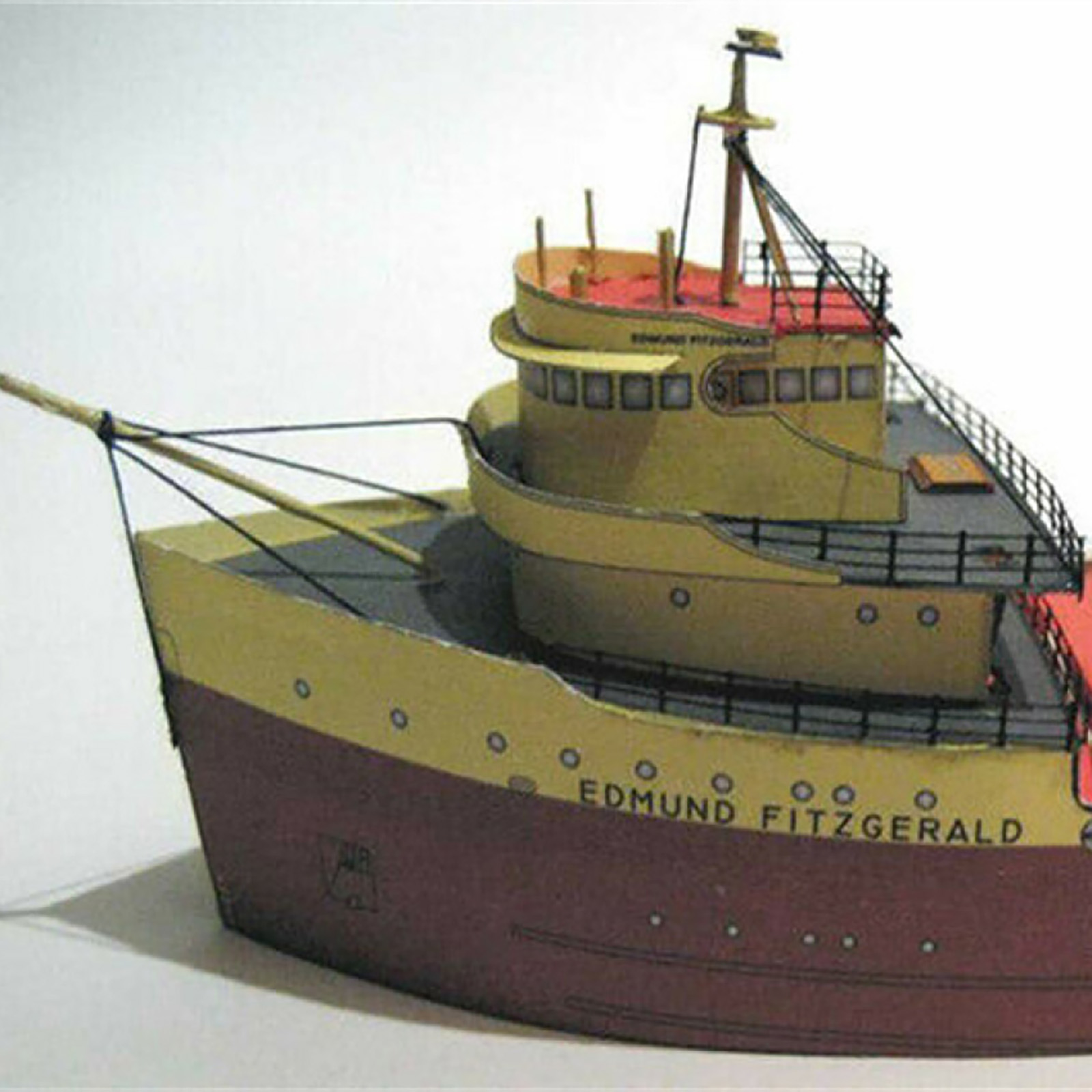 DIY 1/400 American SS Edmund Fitzgerald Ore Carrier Ship Carrier
