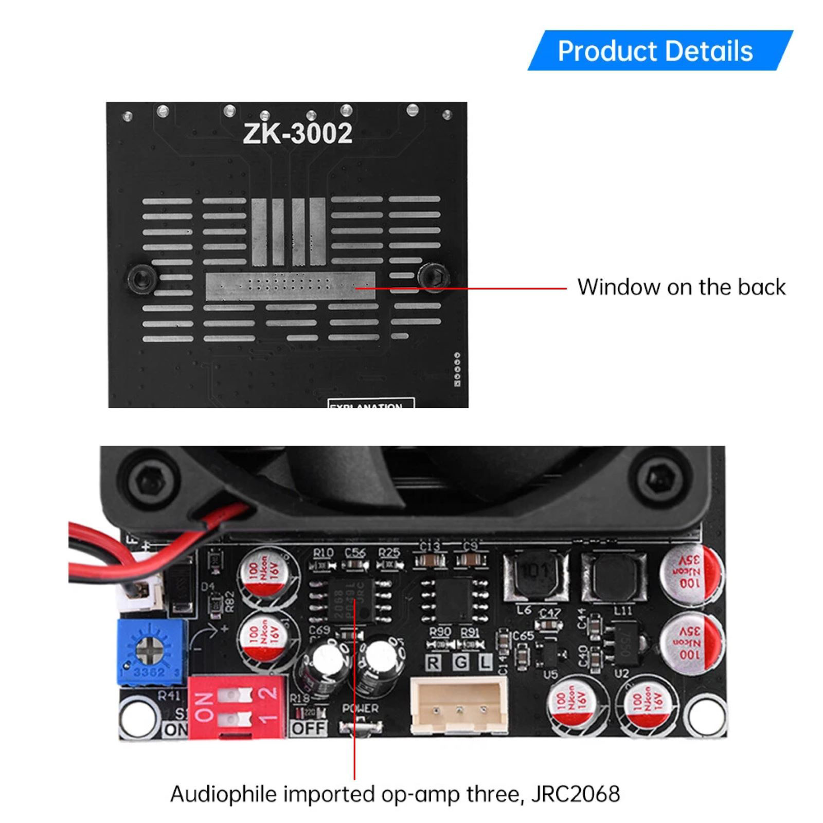 ZK-3002 Digital Amplifier Board With Original TPA3255Power