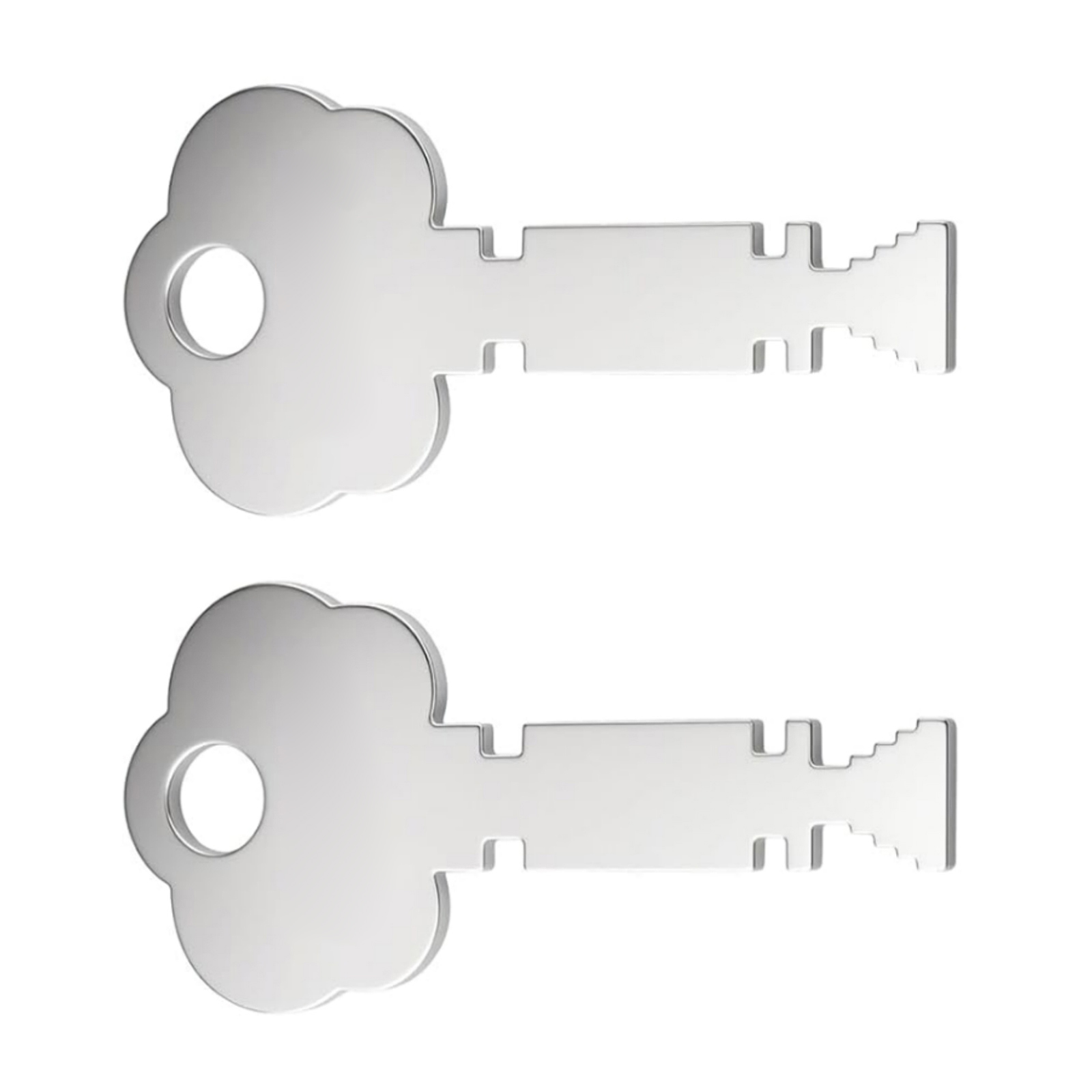 25460 Fire Alarm Box Key – Compatible With Gamewell And Elevator Fire Master Alarm Boxes, 3-Pack With Black, White, And Red Key Tag Cards, Stainless Steel Christmas Tree Key