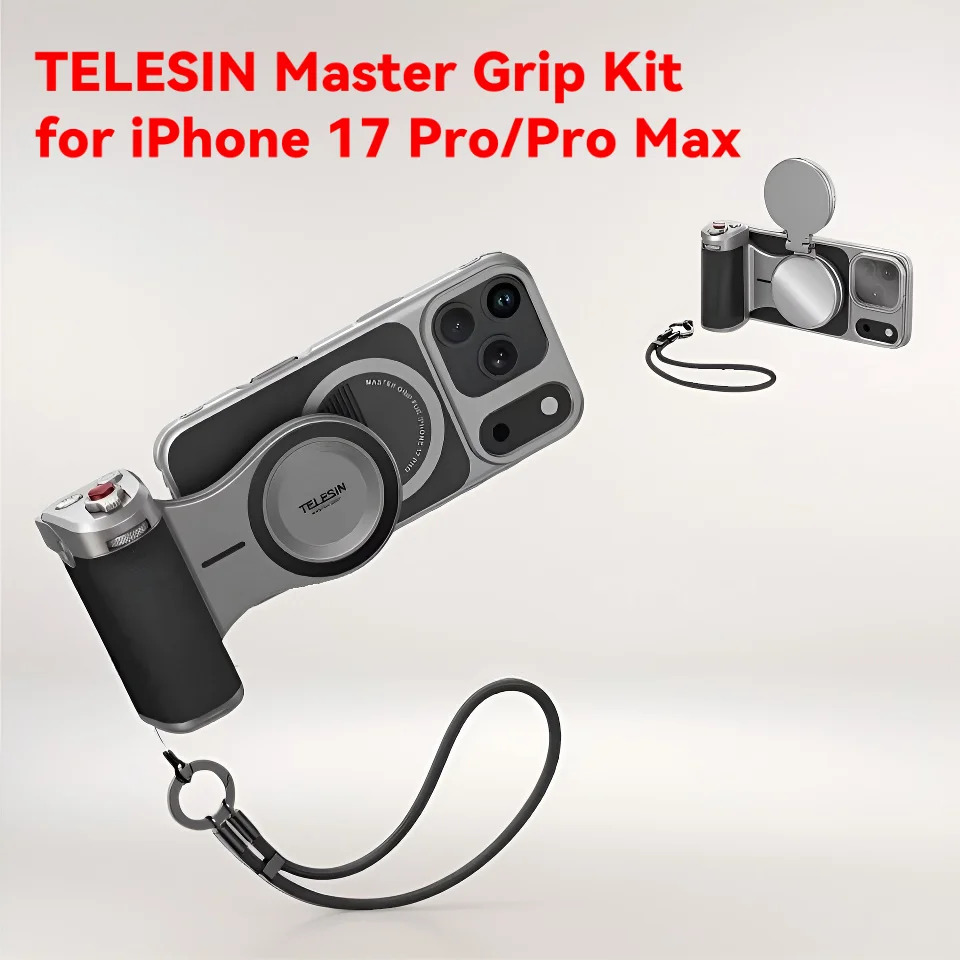 【lanikai】TELESIN MASTER GRIP TELESIN Master Grip Kit for iPhone 17 Pro Max Magnetic Phone