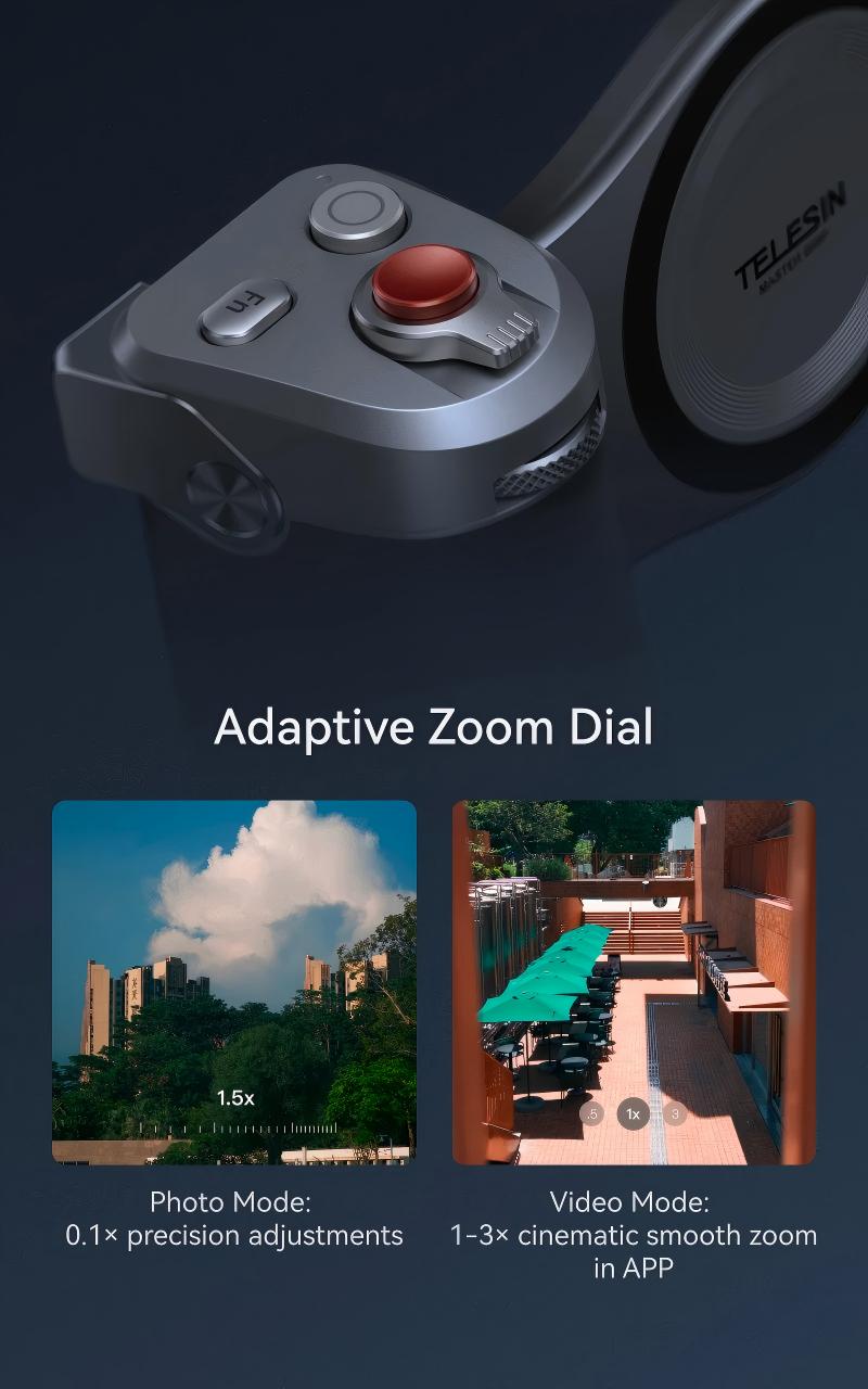 TELESIN Master Grip Kit for iPhone 17 Pro Max Magnetic Phone