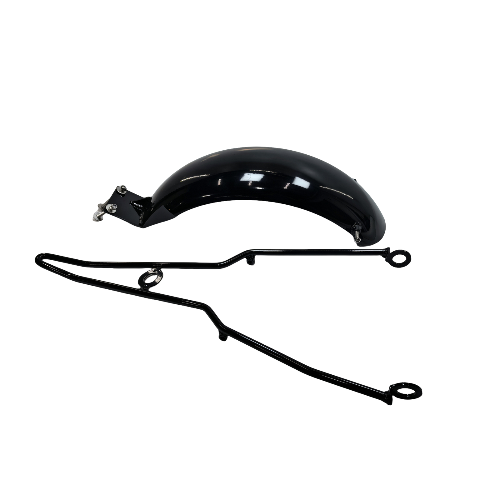 Black Rear Fender Plate Guard With Bracket Kit For HONDA VT750