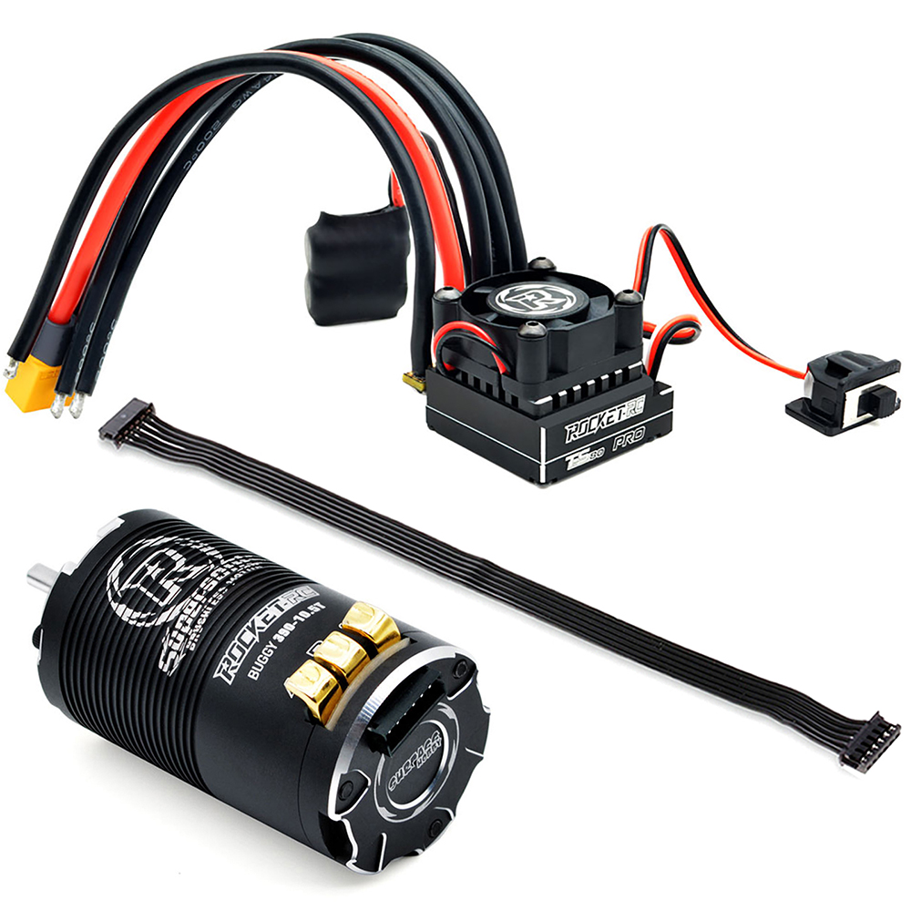 Rocket-RC Supersonic 390 Sensored Brushless Motor 80A ESC for 1/12