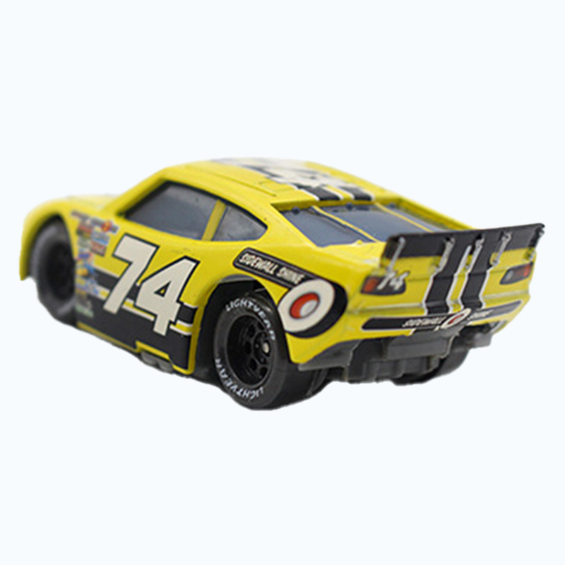 Set of 2 Disney Pixar Cars No.74 Sidewall Shine Hauler Truck