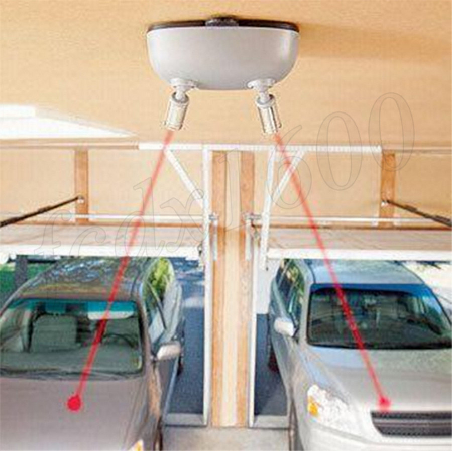 220V Dual Laser Line Car Garage Parking Assist Sensor Aid Wall Stop