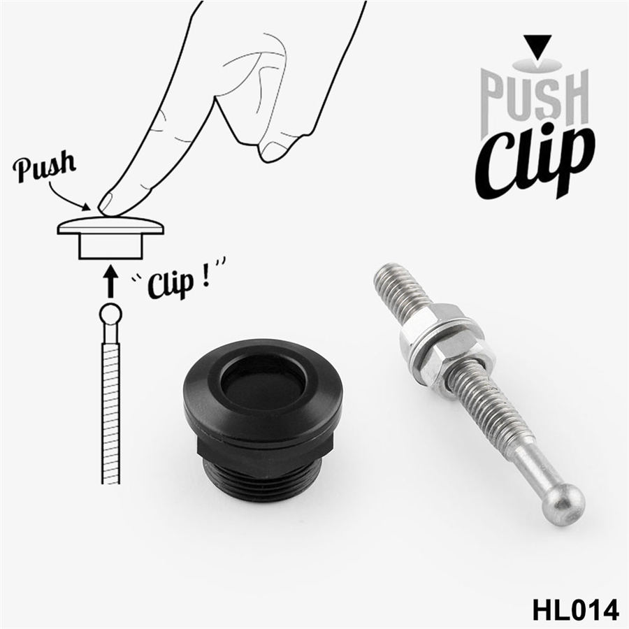 4Pcs 22mm Quick Release Latch Bumper Hood Latch Clip Aluminum Alloy