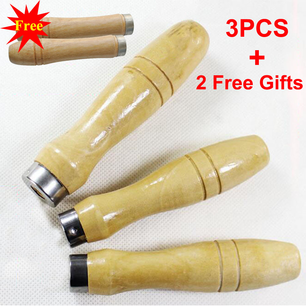 3PCS DIY Wooden File Handle Fit File Hardwood Tool + 2pcs Small Handle Free Gift eBay