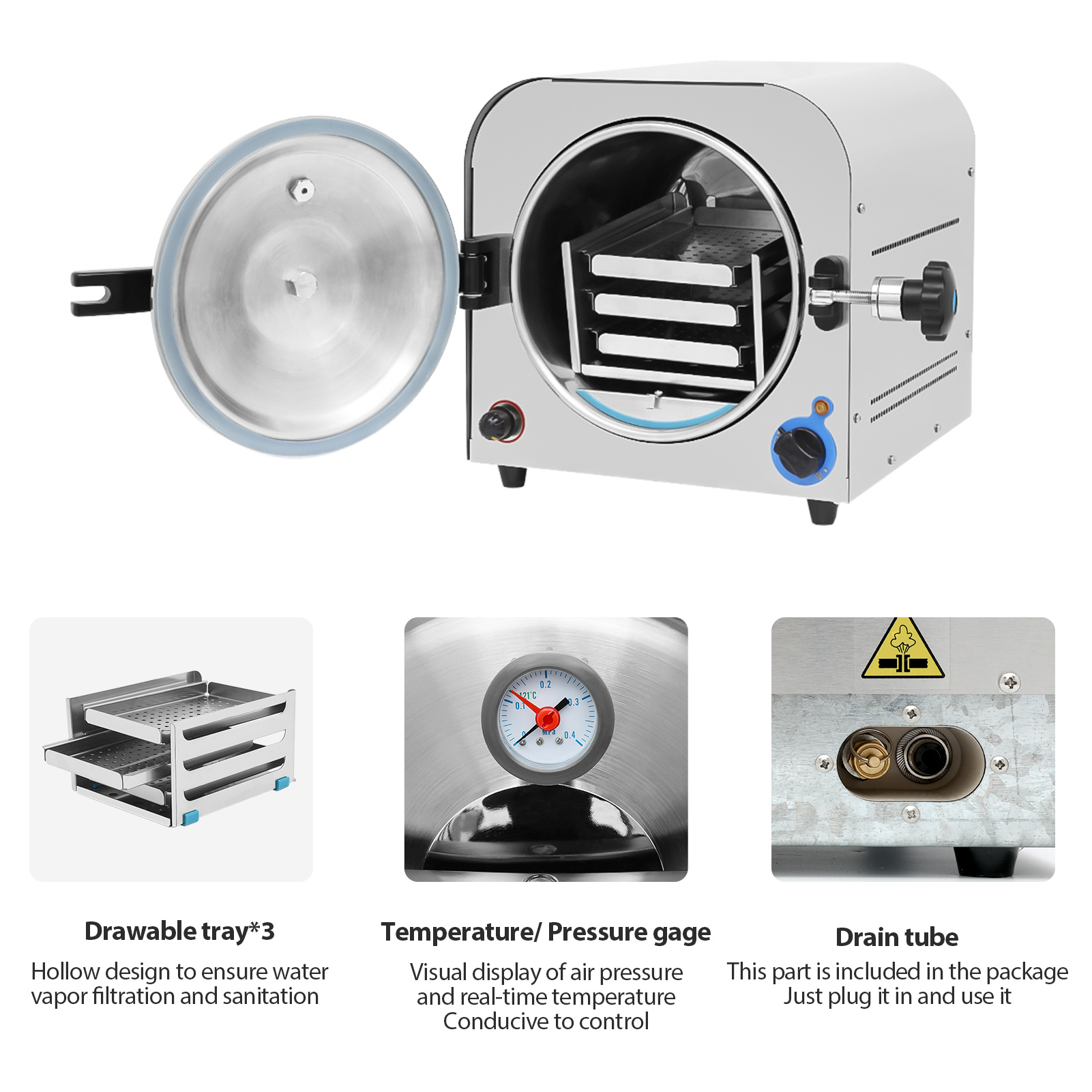 Steam under pressure for sterilization фото 118