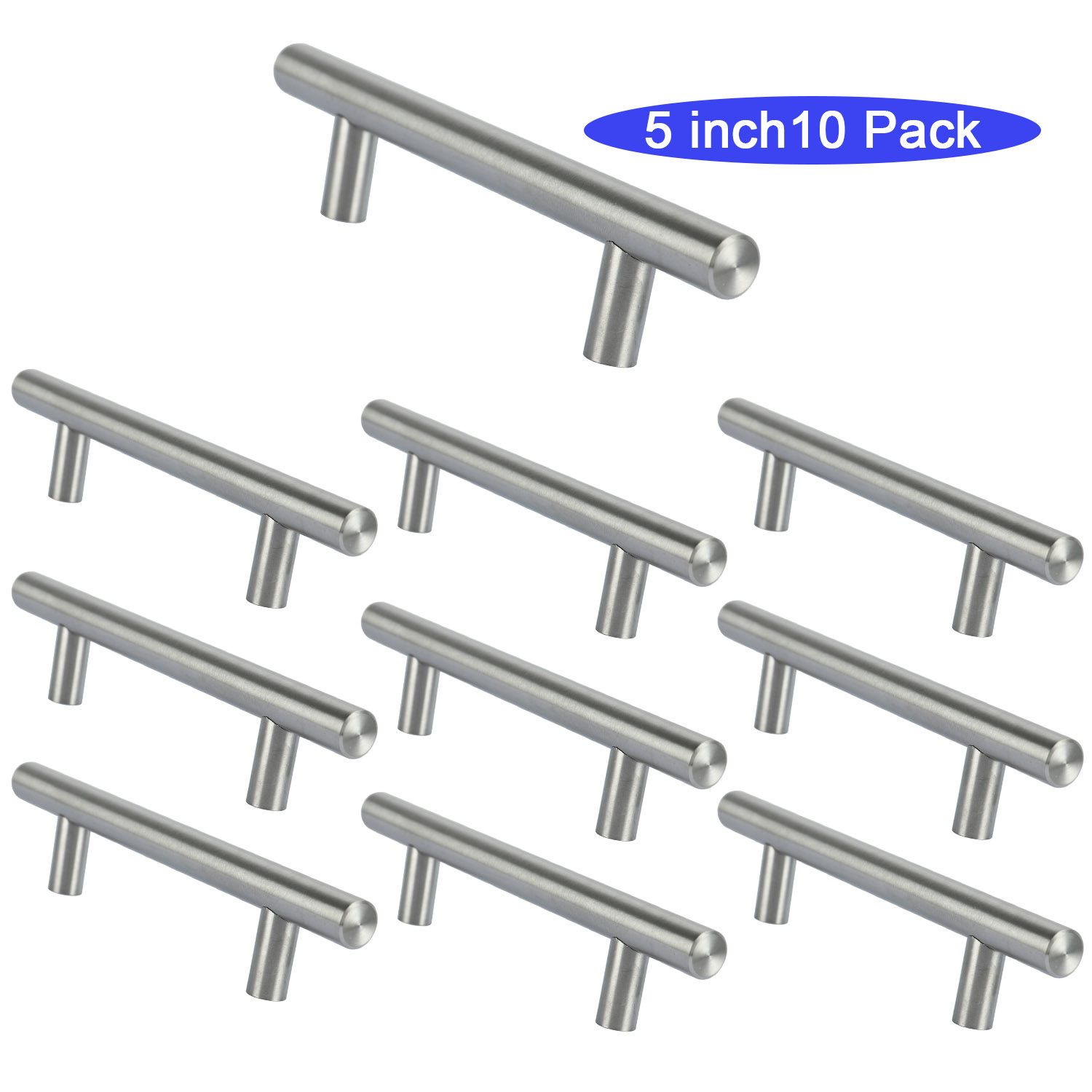 Homend 40pack Stainless Steel Kitchen Cabinet Handles T Bar Pull