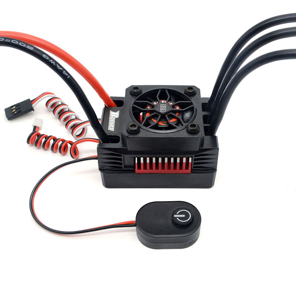 SUNGOOYUE 60A Brushless ESC avec Prise XT60, Bec Switch Contrôleur de Vitesse électronique étanche pour Bateau RC