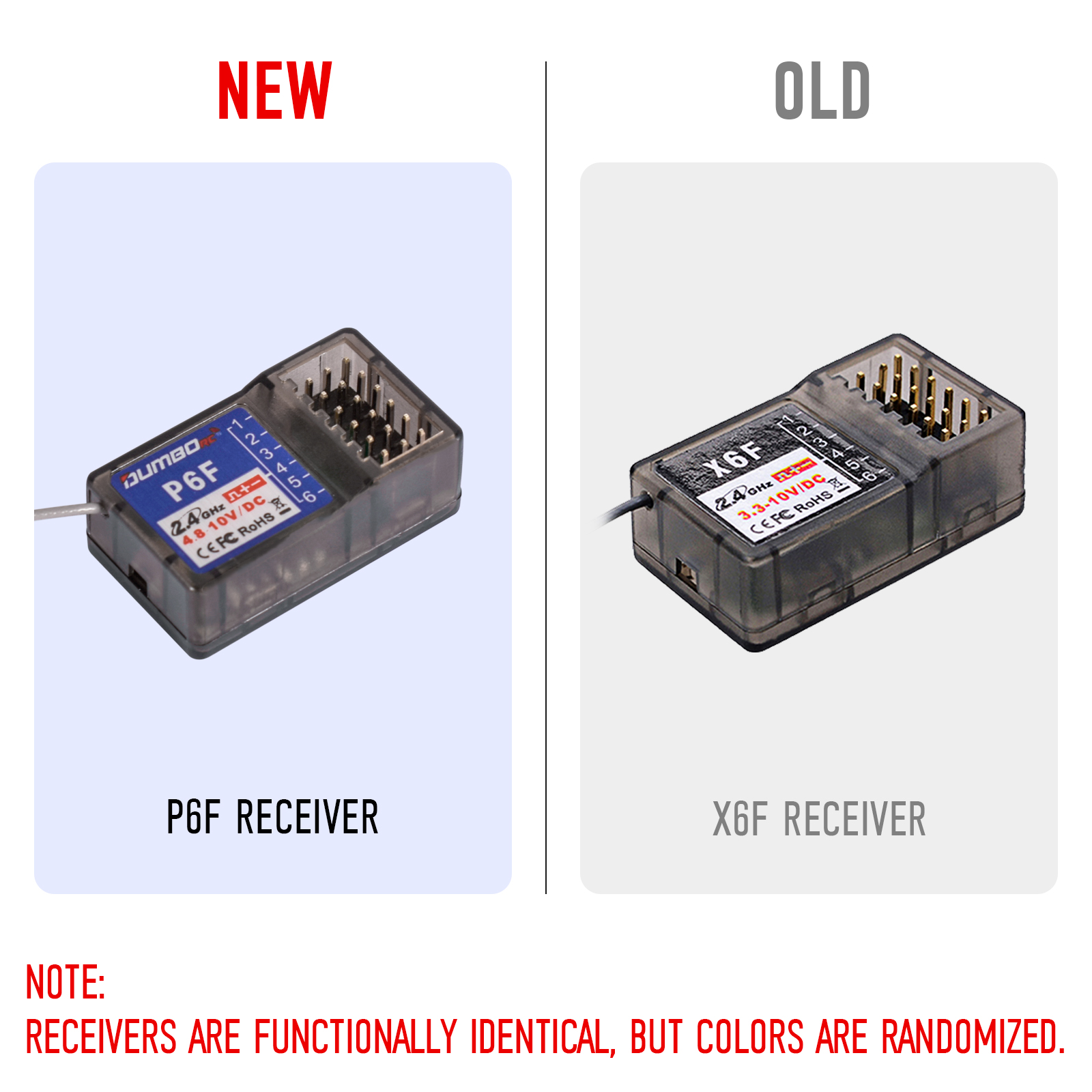 DUMBORC X6F/X6FG/X6DC/X6DCG 2.4G Control Receiver for X4 X5