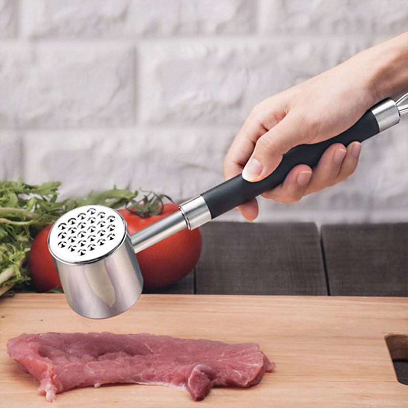 Cooking Tool Hammer Stainless Steel Tenderizer Meat Mallet Double Side ...