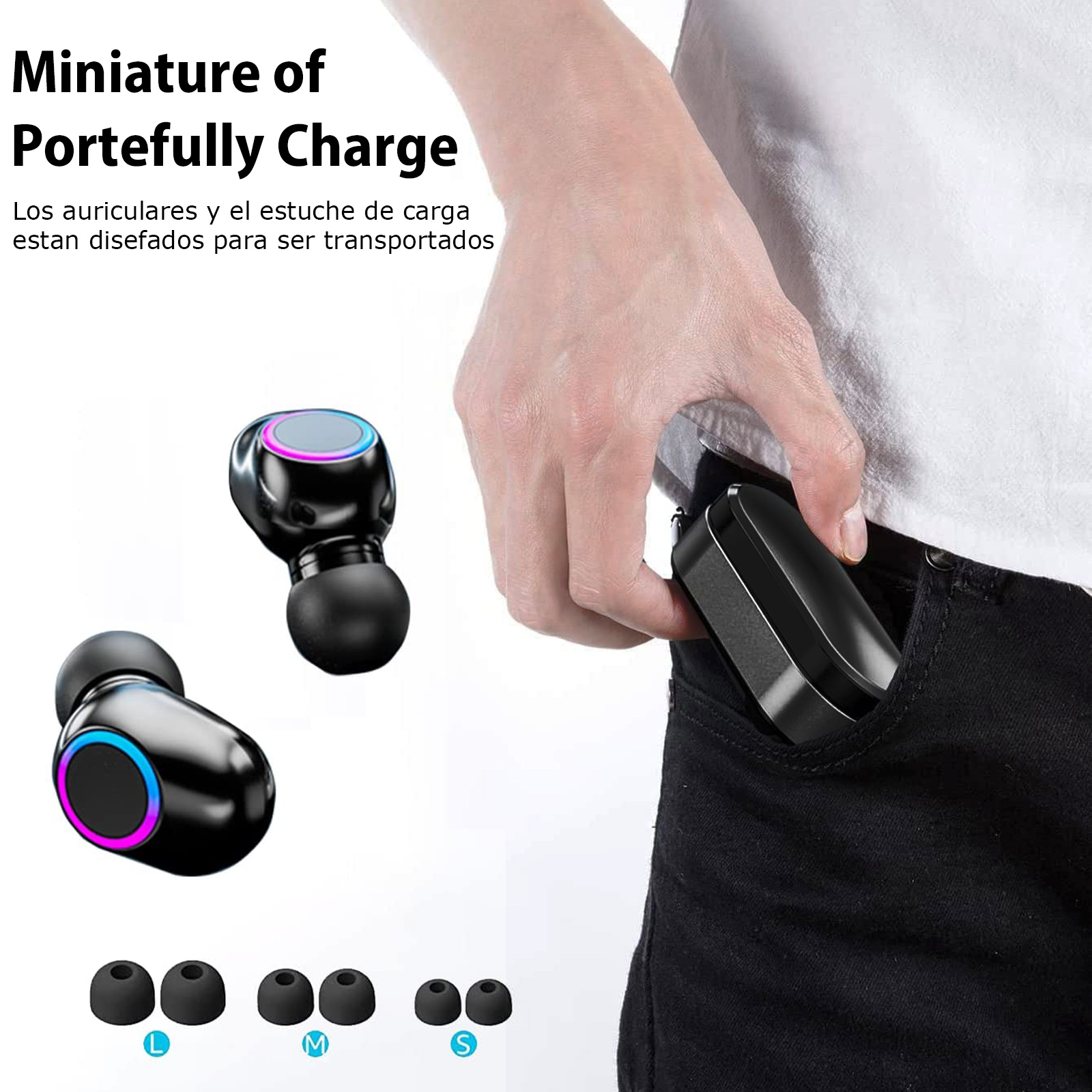TWS Wireless Bluetooth Headphones Earphones Earbuds in-ear For iPhone Samsung