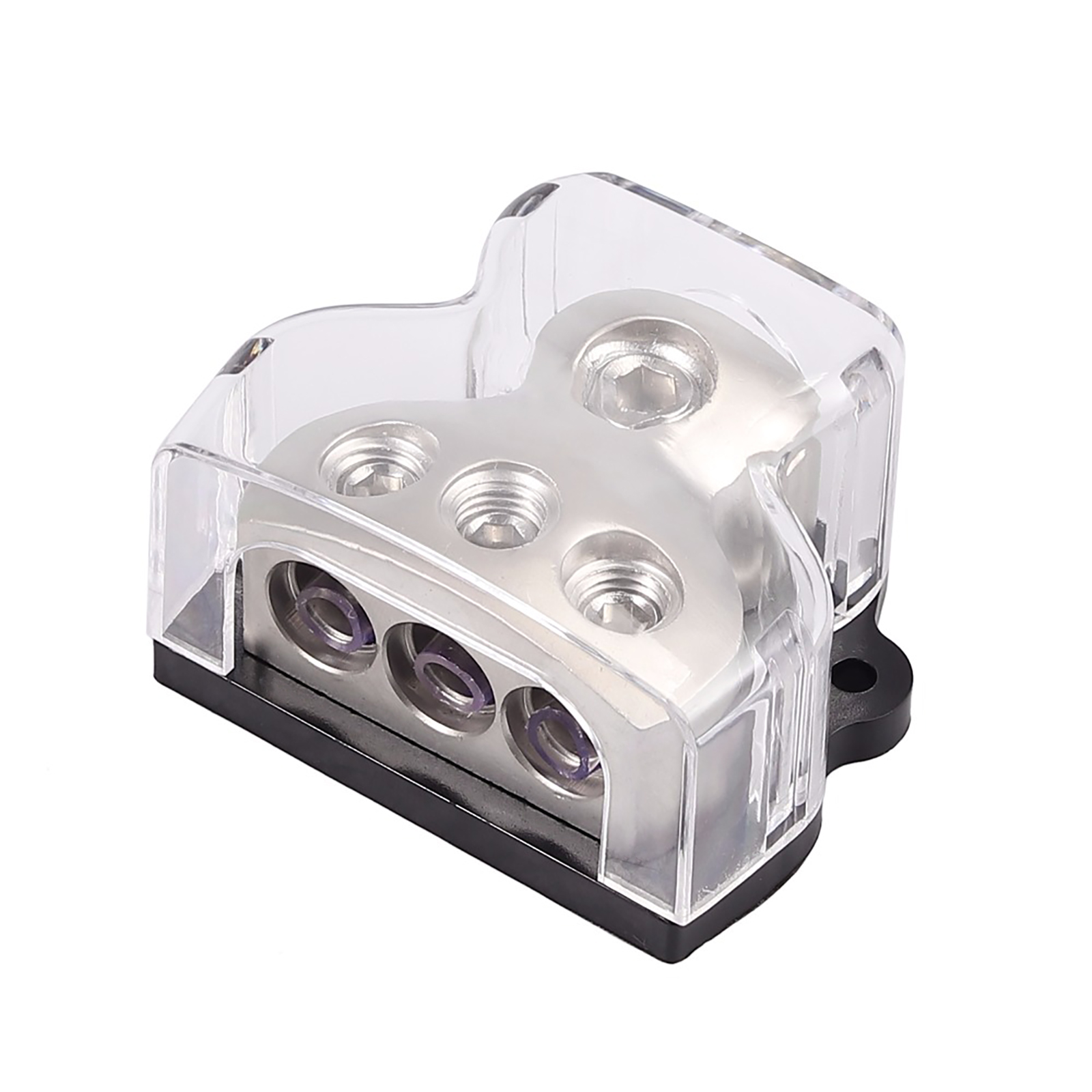 Aqxreight Power Distribution Block (2 Pack) | 1x 0/4 Gauge In, 4/8 Gauge Out For Car Audio & Boat Systems - View #10
