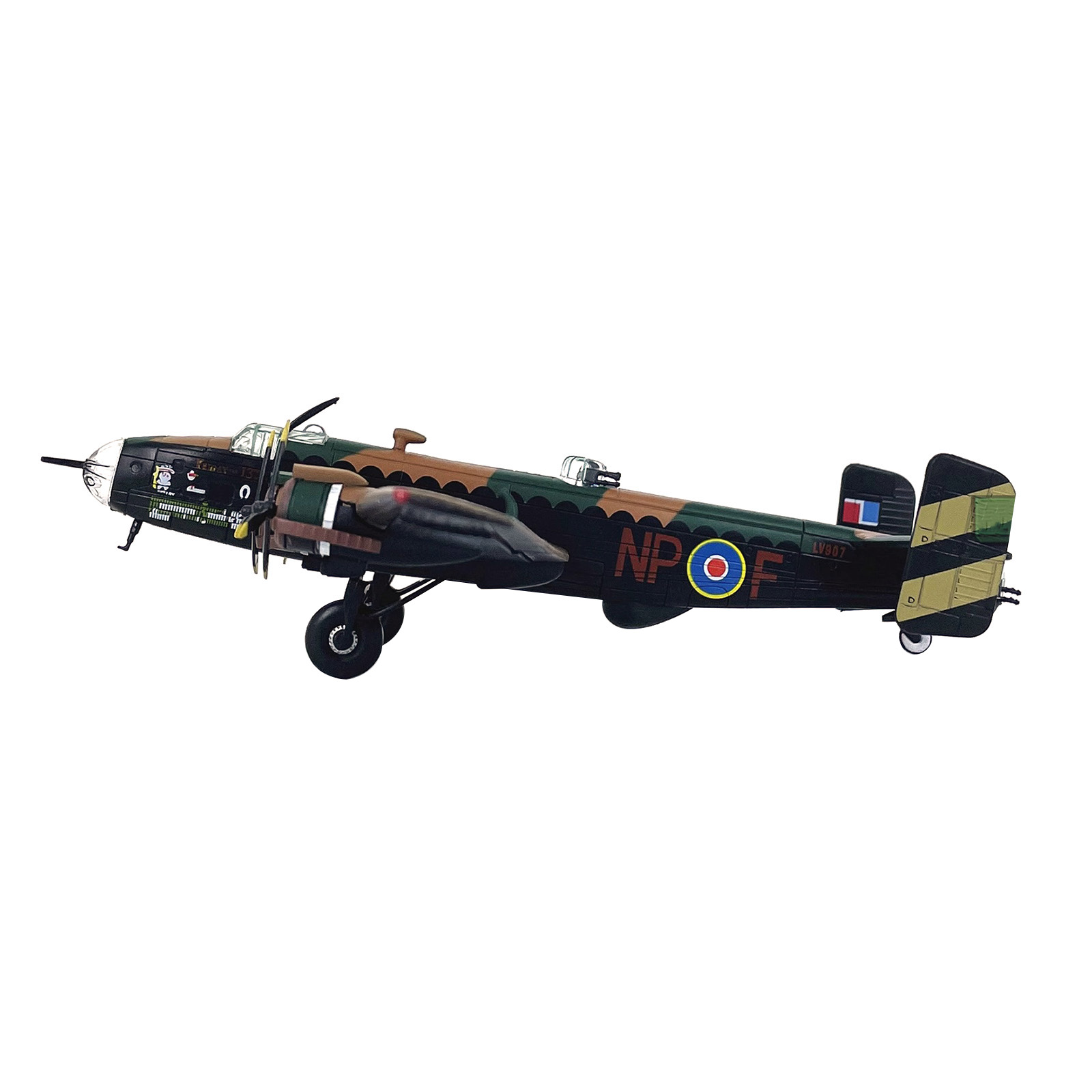 16cm Diecast 1/144 WWII For Handley Page Halifax B.Mk III Bomber