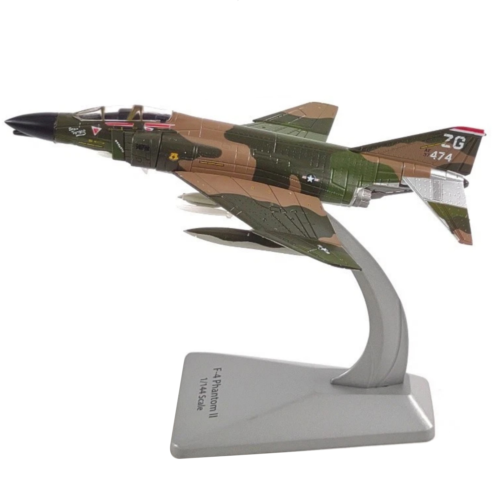 1/144 Scale 14cm Diecast Alloy USAF F-4 Phantom II Fighter Model