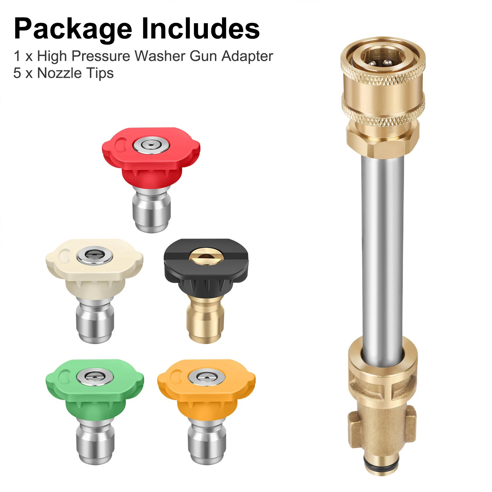 Pressure Washer Gun Adapter For Dewalt DCPW550 With 1/4'' Quick