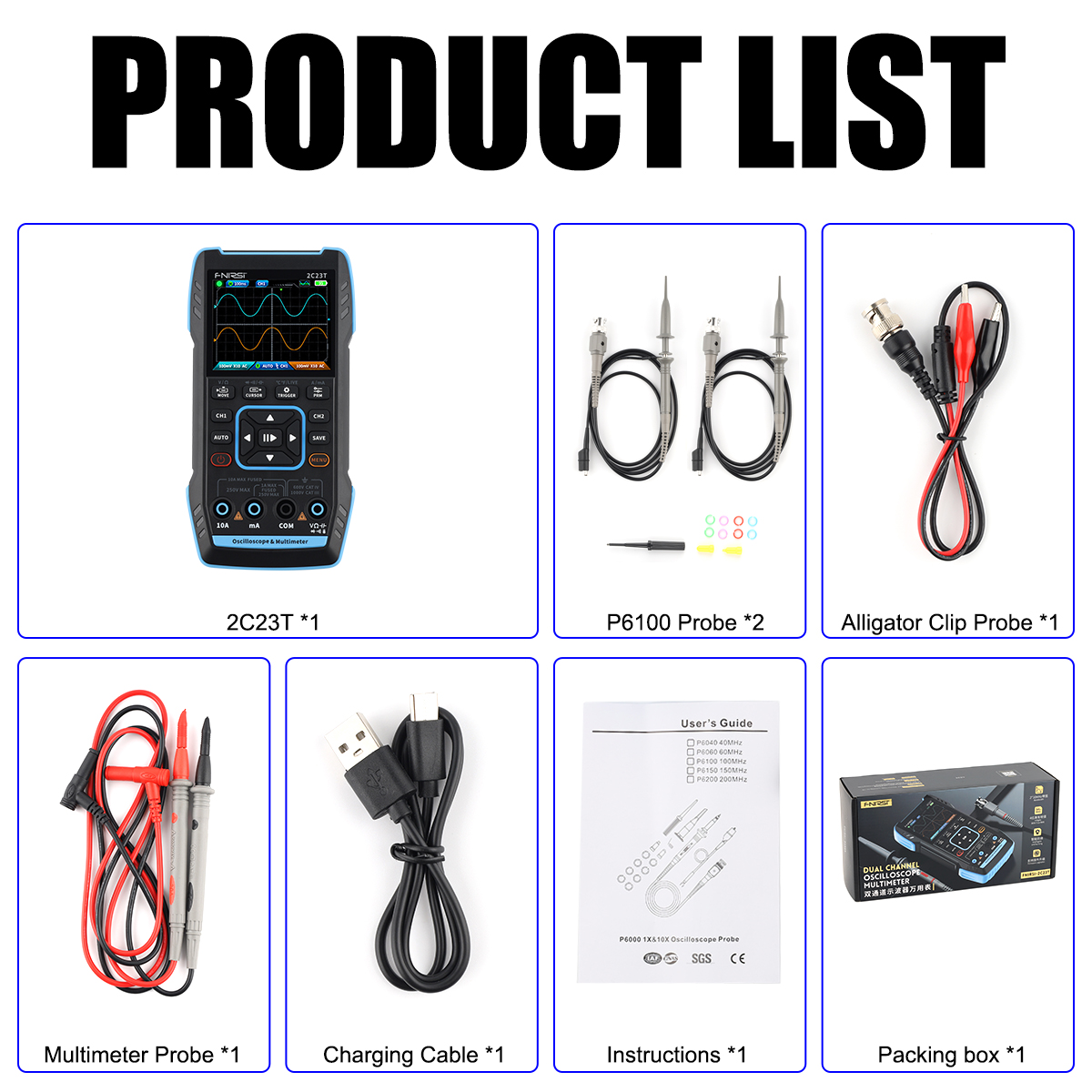 FNIRSI 2C23T *Handheld Function Signal Generator+Digital FNIRSI 2C23T *Handheld Function Signal Generator+Digital