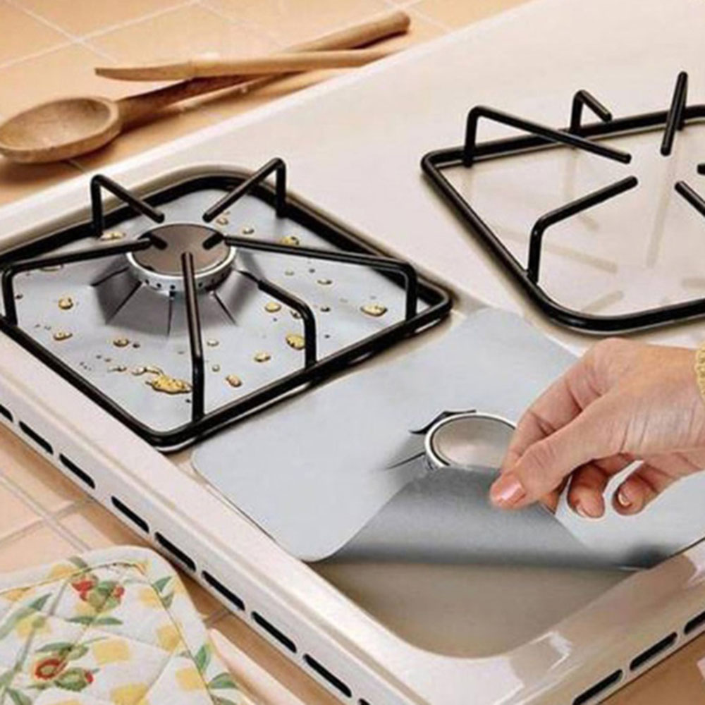 Department Store 4pcs Stove Burner Covers; Universal Gas Stove